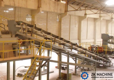 COLUMBIA WET PULP SLUDGE BELT CONVEYOR
